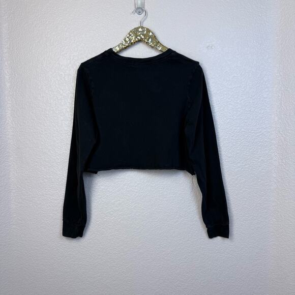 Good American • Black Long Sleeve Crop Top - Picture 9 of 13